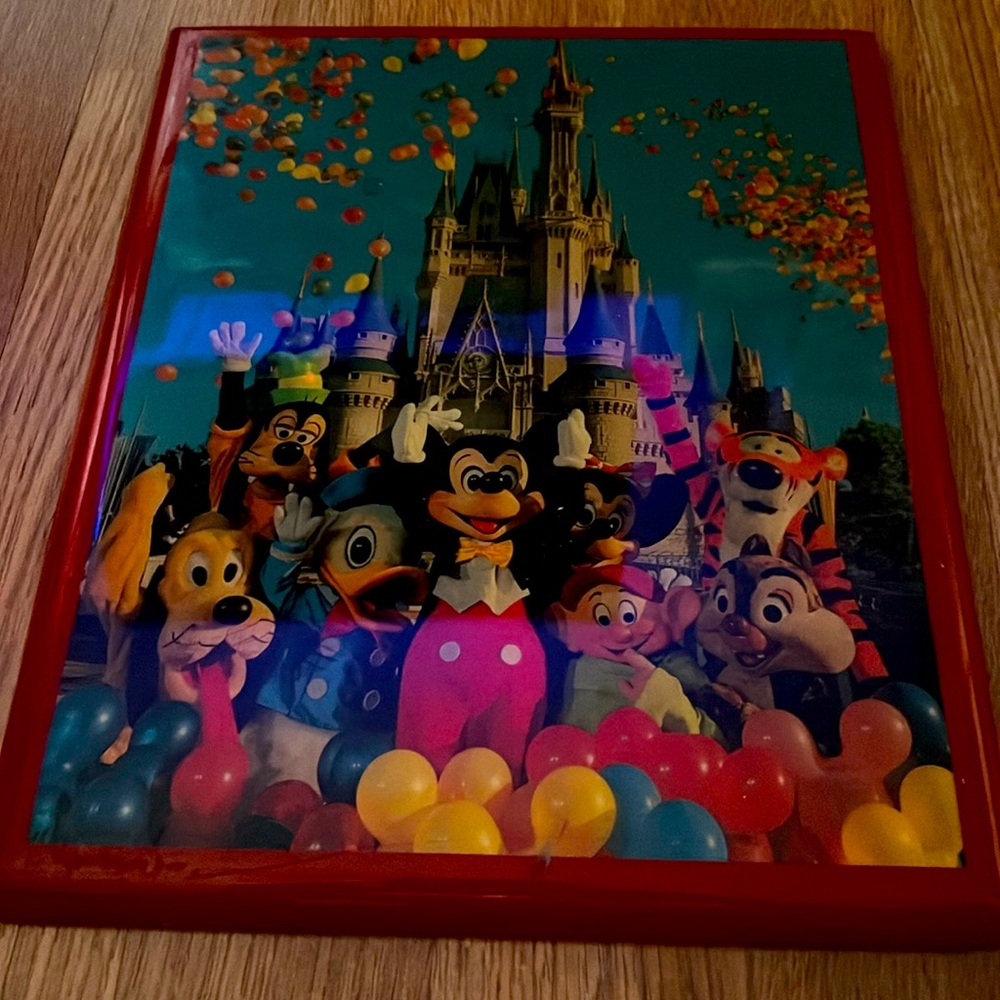 Vintage Disney Mickey Mouse And Friends Plaque Magic Kingdom 11x9